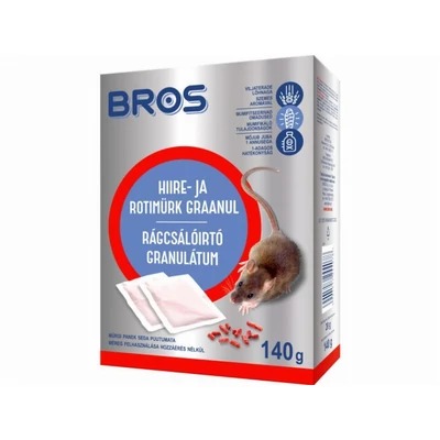 Bros rágcsálóírtó granulátum 140gr (12db/#)