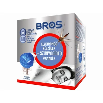 Bros Szúnyogírtó elektromos készülék+folyadék (12db/krt)