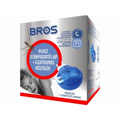 Bros Szúnyogírtó elektromos készülék+10db lapka (12db/#)