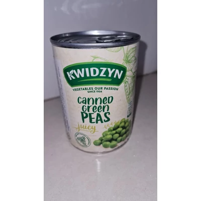 Kwidzyn zöldborsó konzerv 400g nettó tömeg/240g töltő tömeg (10db/krt)