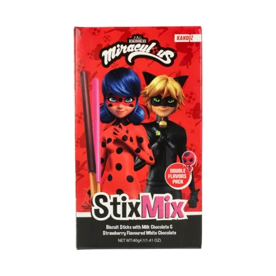 Miraculous-Katicabogár ropi eper és csokoládé ízű bevonattal 40gr (16db/krt)