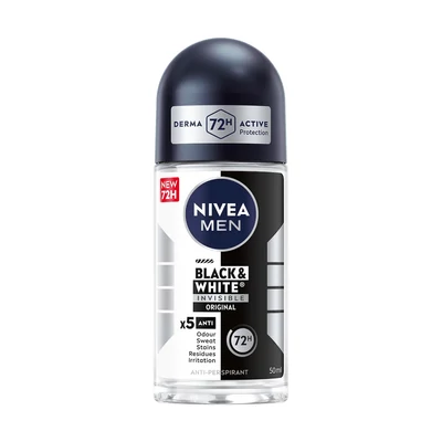Nivea MEN roll on 50ml Invisible Black&White (6db/#)